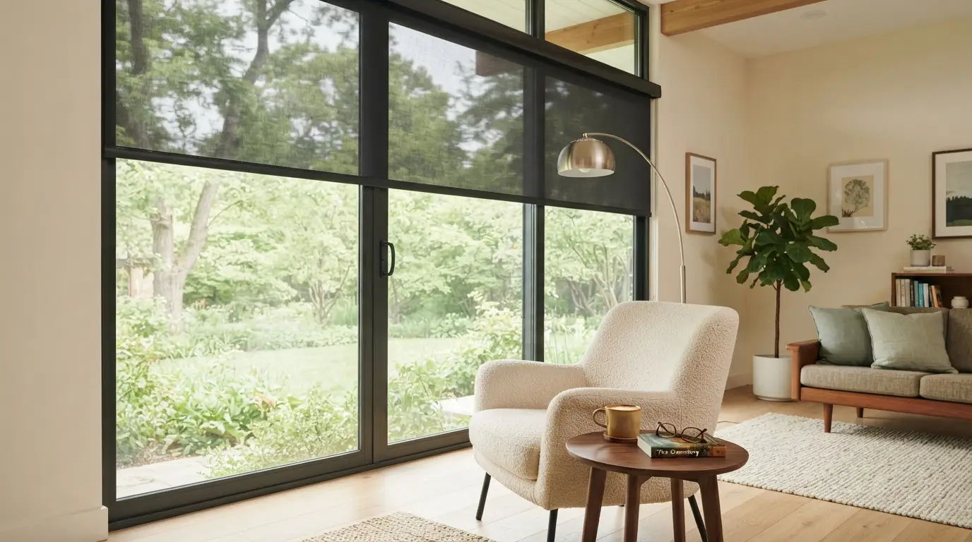 Solar Shades with view preserved